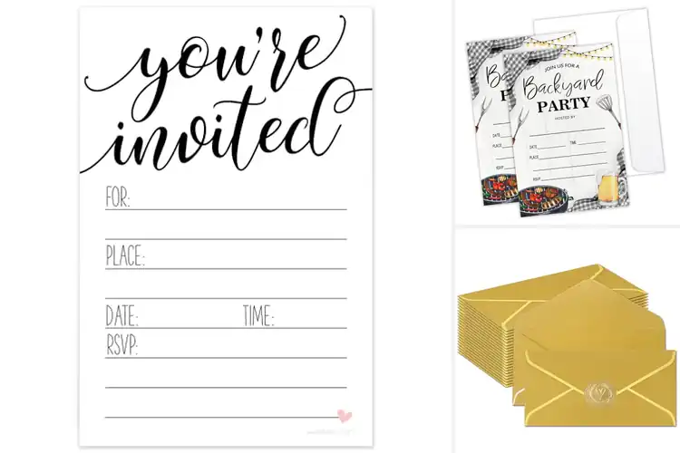 Detailed view of Best 20 Pack Invitations for Simple, Stylish Messaging