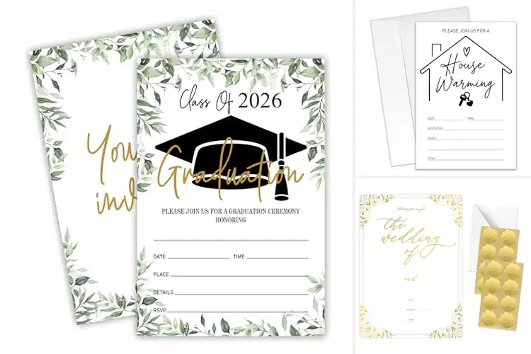 Detailed view of Best 20 Piece Invitations And Envelopes
