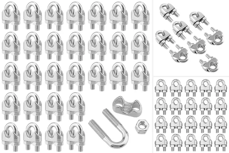 Detailed view of Best 3/8 Inch Cable Rail Fasteners