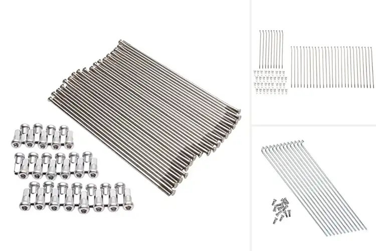 Detailed view of Best 304T Stainless Spokes: Rust‑Resistant, Long‑Lasting