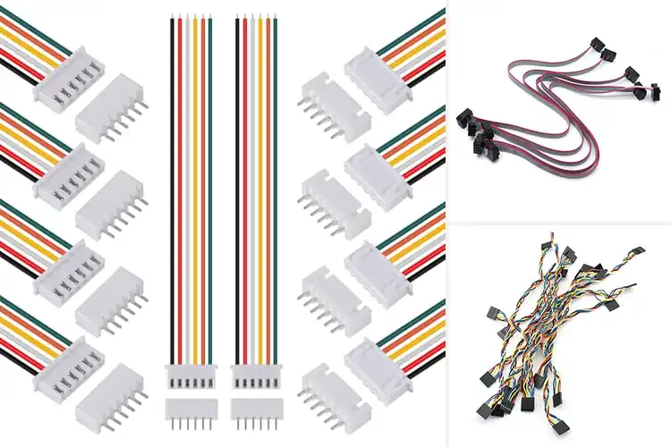 Detailed view of Best 6 Pin 0.1 Inch Header Cables