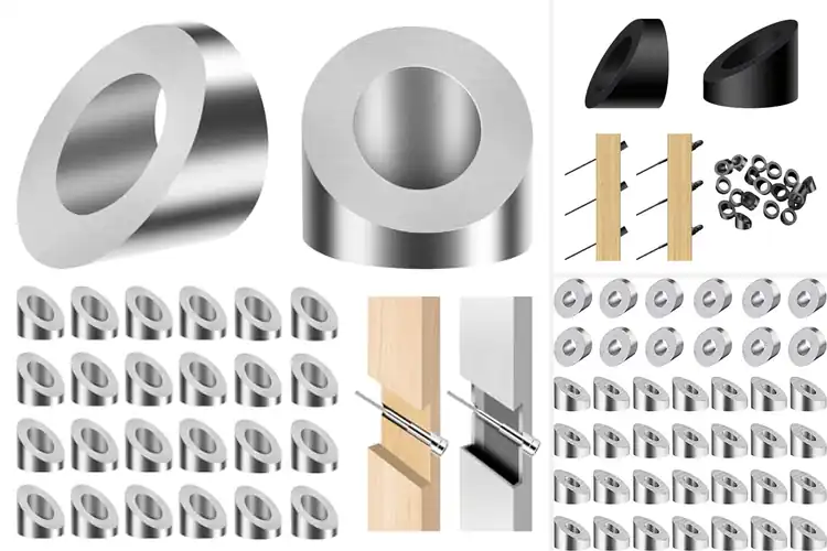 Detailed view of Best Angled Rail Washers
