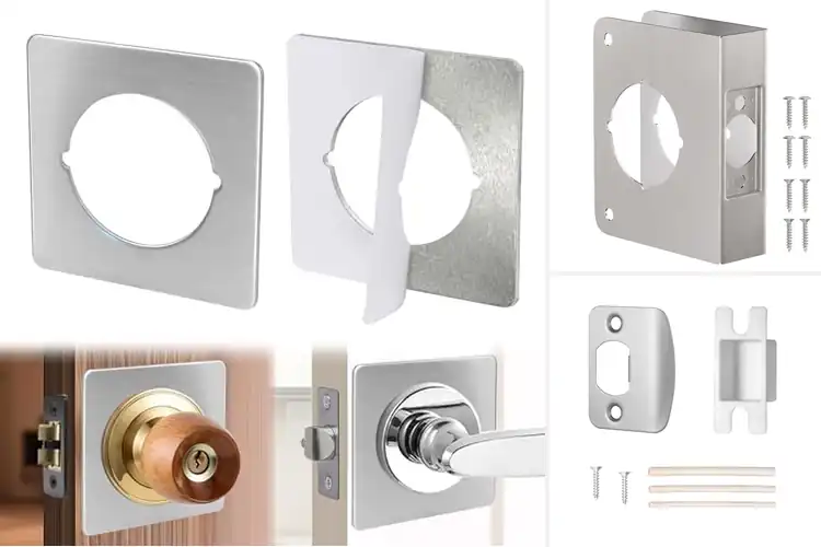 Detailed view of Best Brushed Nickel Door Plates