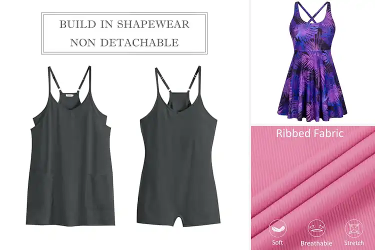 Detailed view of Best Built-In Shorts Romper For Modest Coverage