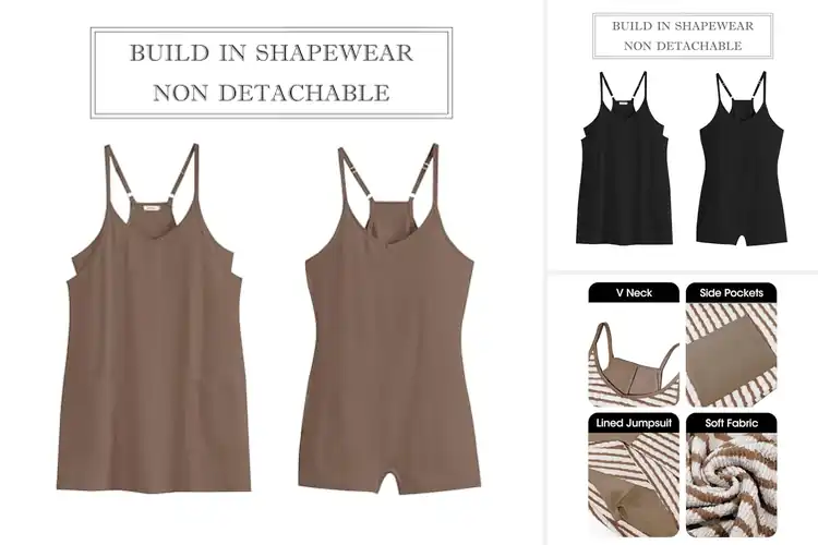 Detailed view of Best BuiltIn Shorts Rompers