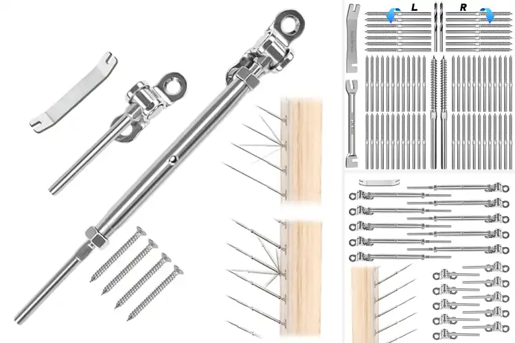 Detailed view of Best Cable Rail Hardware Sets