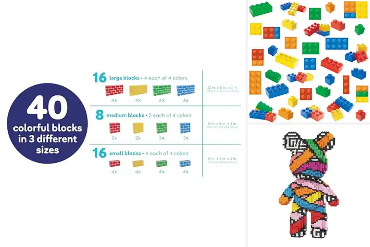 Detailed view of Best Colorful Building Block Designs
