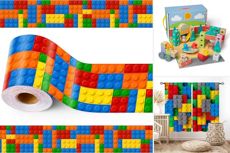 Detailed view of Best Colorful Building Block Invites