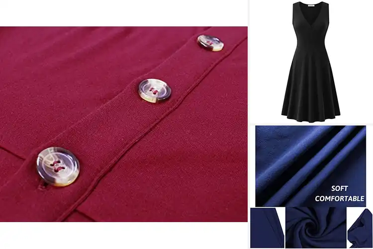 Detailed view of Best Cotton Stretchy Sundress Fabric For Comfort