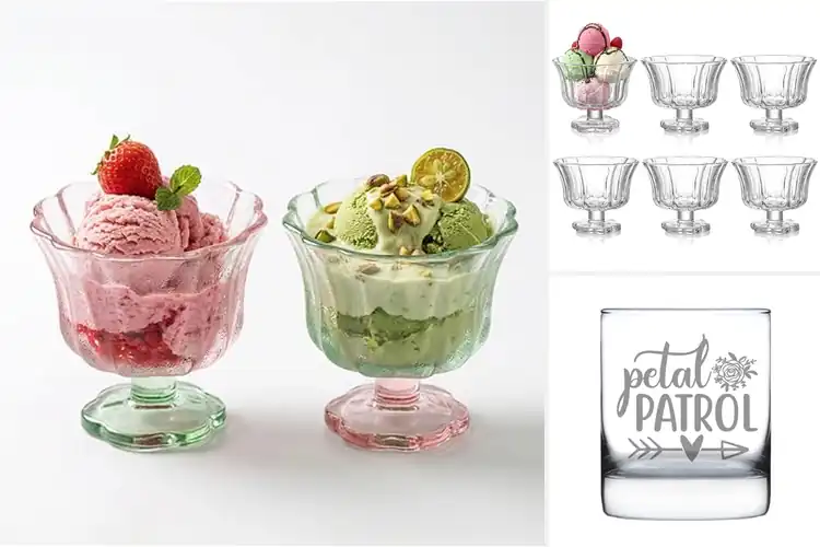 Detailed view of Discover the charm of Best Flower Petal Glassware
