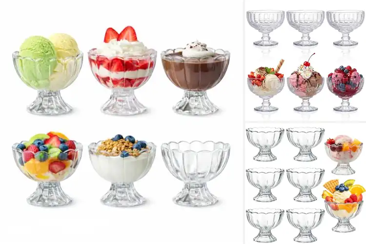 Detailed view of Best Ice Cream Glass Sets: Top 10 Stylish & Durable Picks