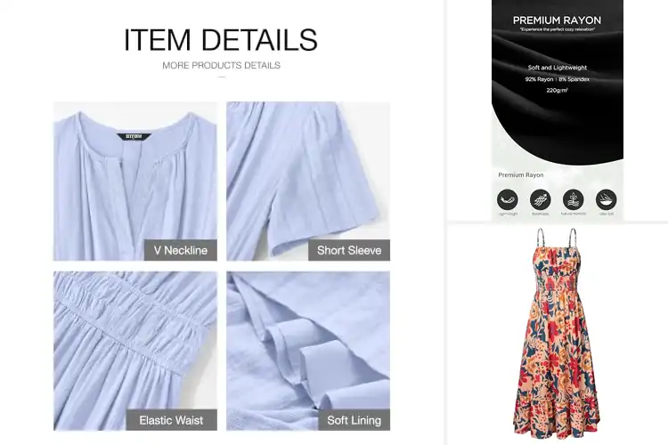 Detailed view of Best Lightweight Dresses