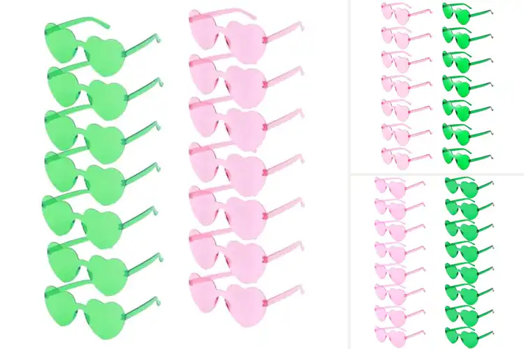 Detailed view of Best Pink And Green Glasses