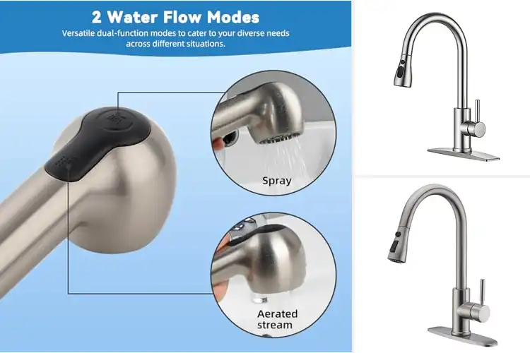 Detailed view of Best Pull Out Sprayer Faucets for Effortless Kitchen Use