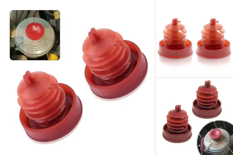 Detailed view of Best Red Power Steering Caps: Boost Style & Protection