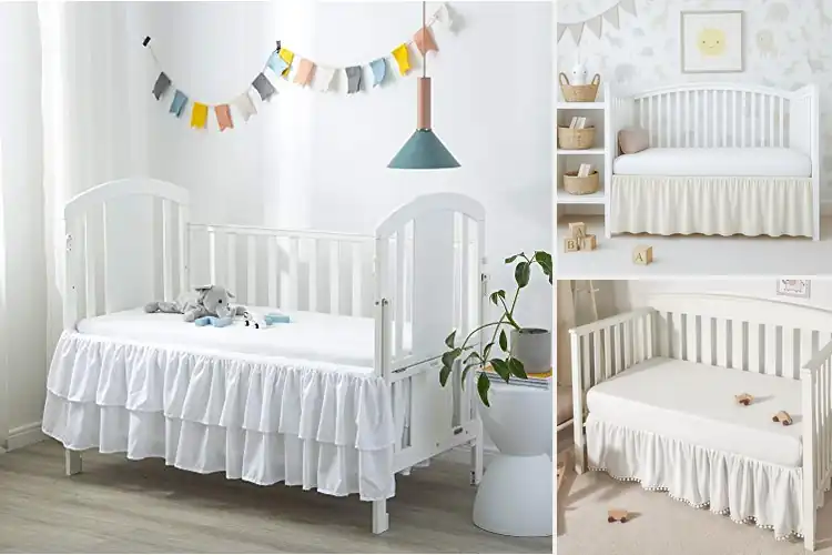 Detailed view of Best Ruffled Crib Skirts: 10 Stylish & Safe Nursery Upgrades
