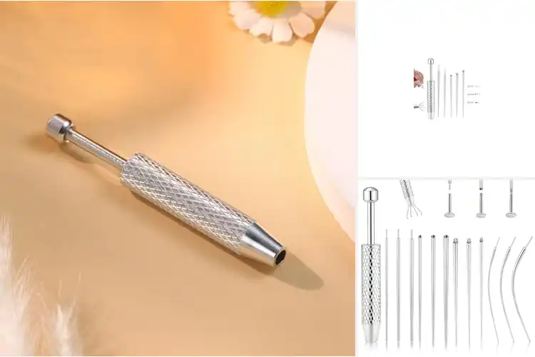 Detailed view of Best Safety Piercing Tools: Easy, Secure Jewelry Changes