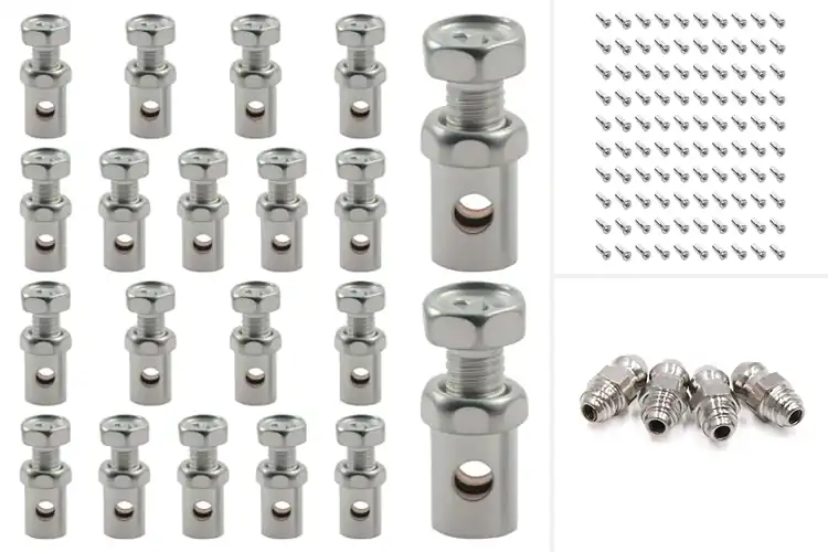 Detailed view of Best Silver Motorcycle Nipples