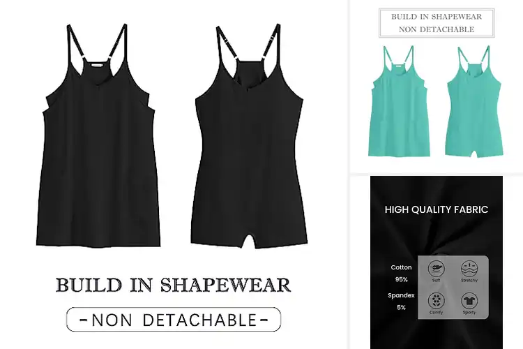 Detailed view of Best Sleeveless Sundress With Shorts