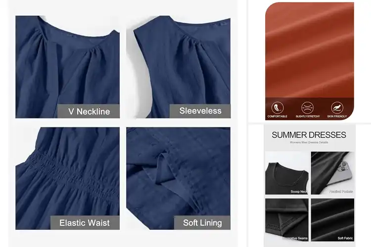 Detailed view of Best Sleeveless Sundresses