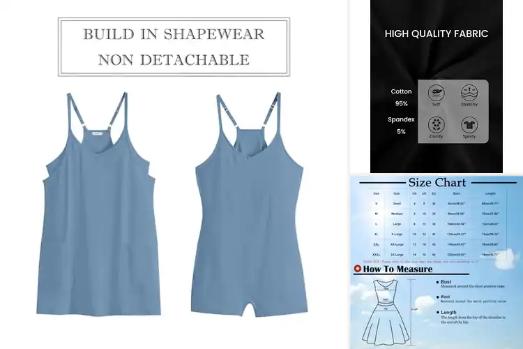 Detailed view of Best Spaghetti Strap Sundress With Shorts