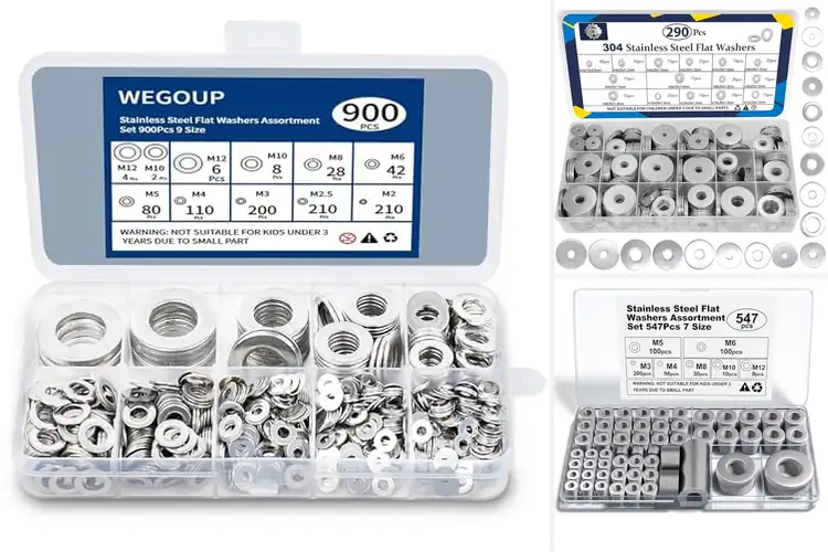 Detailed view of Best Stainless Steel Washer Sets
